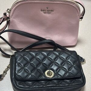 Kate Spade Pink and Black Crossbody Bags BUnDLe
